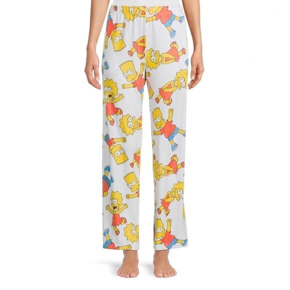 The Simpsons Lisa and Bart Print Soft Lounge Pajama Sleep Pants, Size 2X - Picture 4 of 6